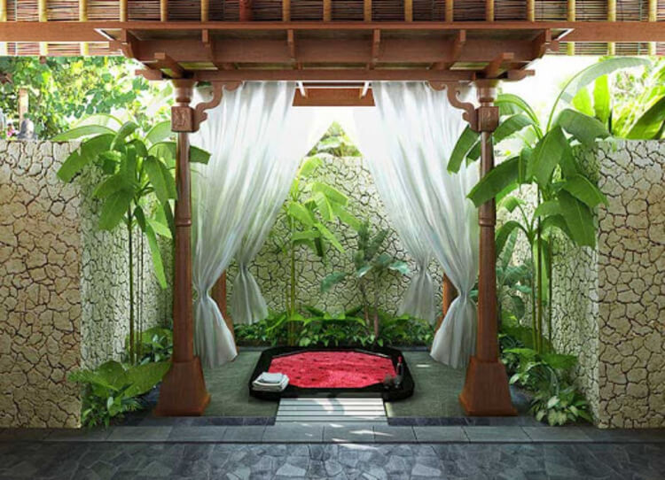 Thiết kế thêm bồn nước nóng, bồn sục là một ý tưởng hoàn hảo