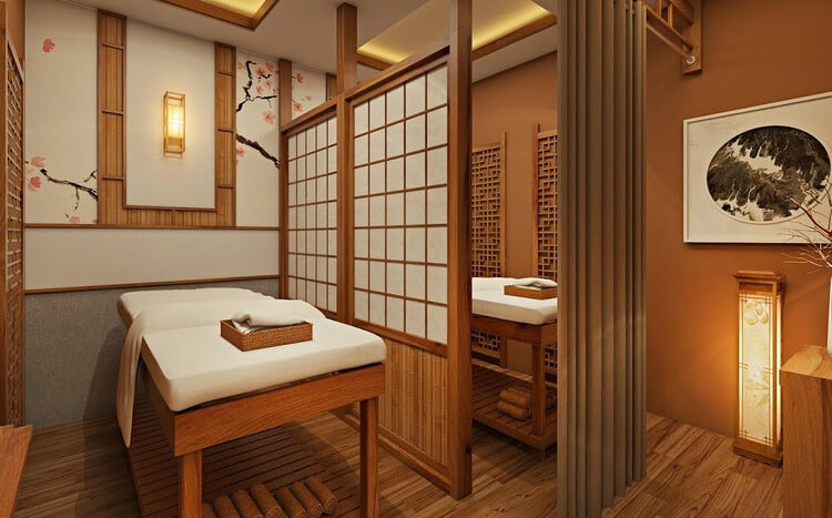 Đồ nội thất gỗ hoặc tre rất phổ biến trong phong cách Nhật