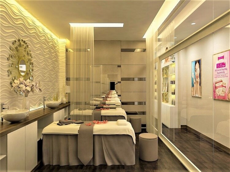 Không gian spa phải có tính thẩm mỹ và chuyên nghiệp