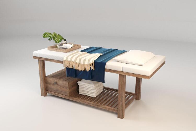 Chất lượng giường spa còn phụ thuộc vào cách lựa da bọc nệm