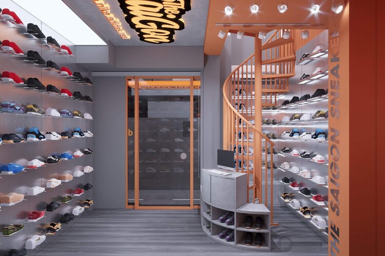 Thiết kế shop giày Pendecor