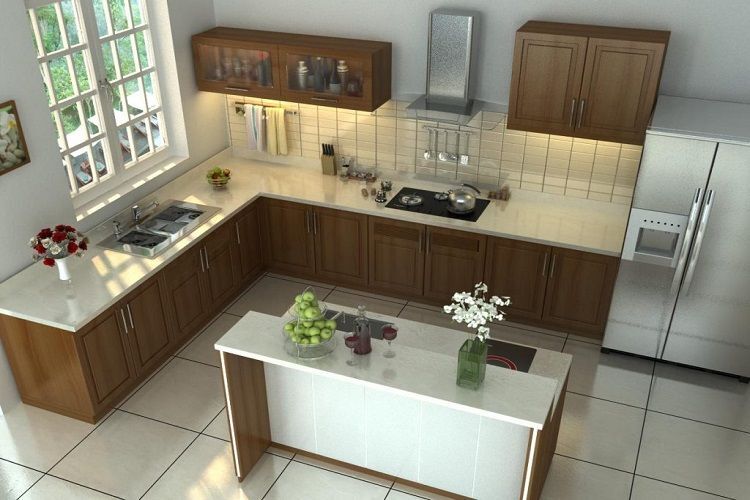 Vị trí kệ bếp cần được xem xét kĩ lưỡng