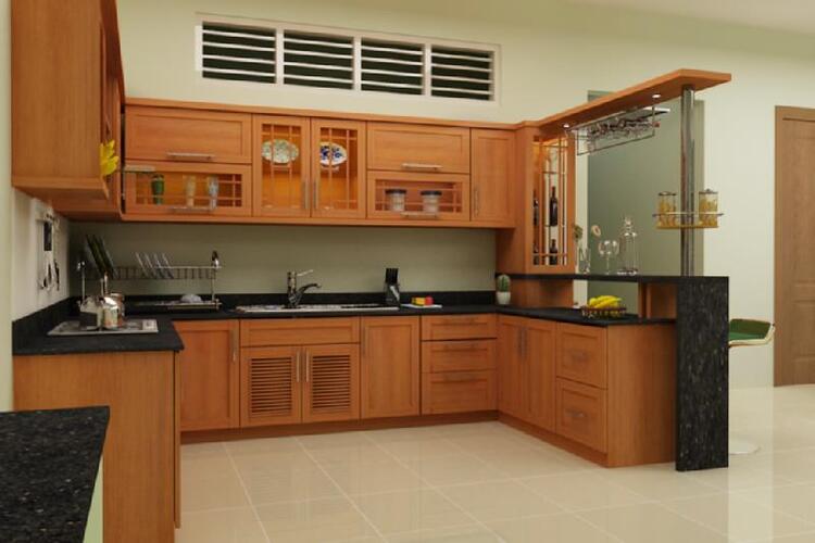 Hình dạng của kệ bếp rất quan trọng