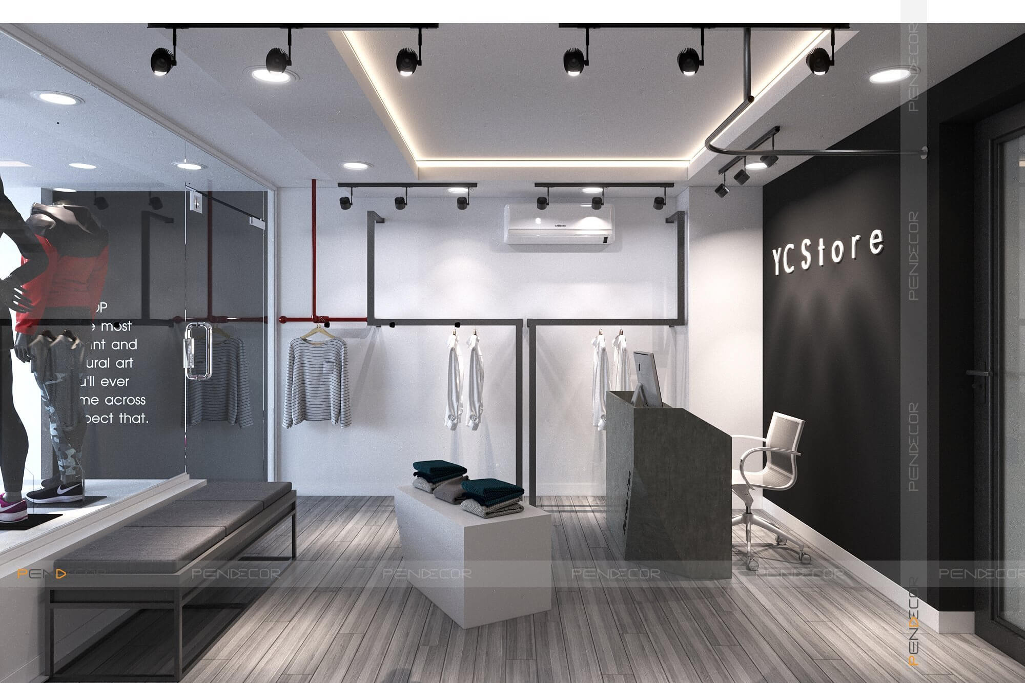 Thiết Kế Shop Thời Trang Nam YC Store