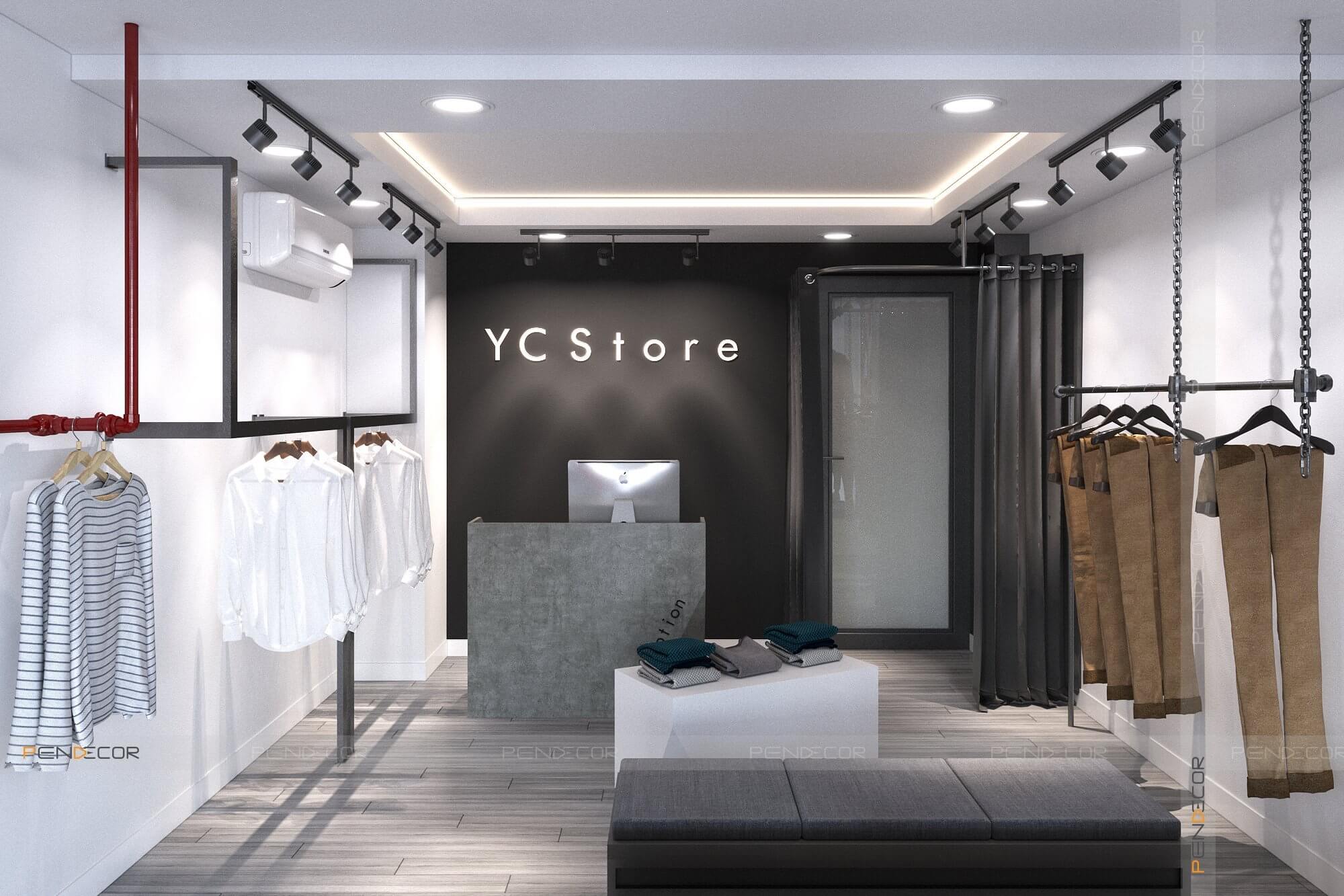 Thiết Kế Shop Thời Trang Nam YC Store