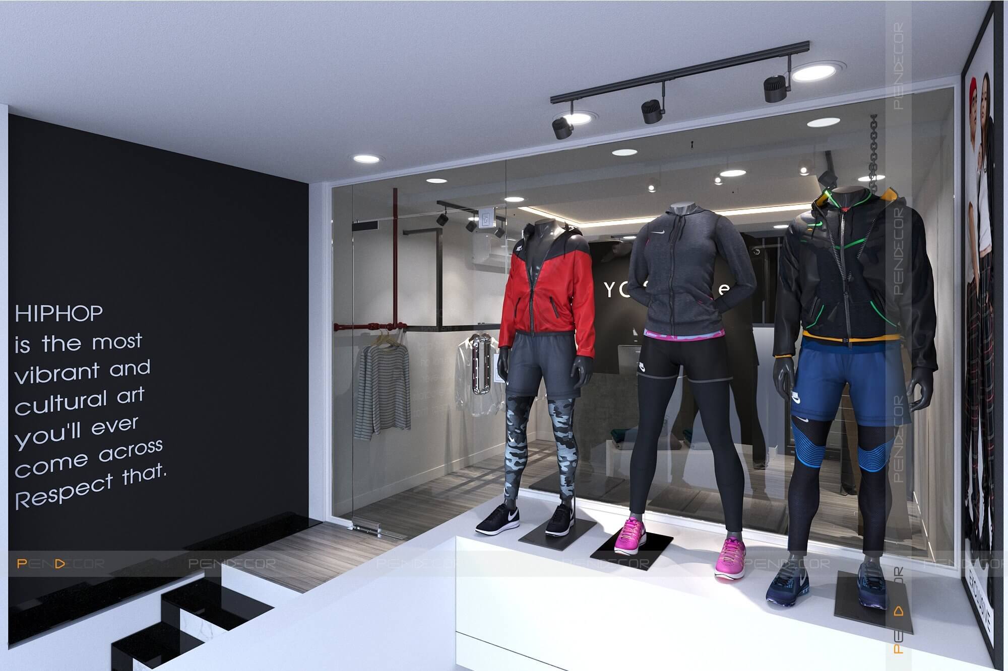 Thiết Kế Shop Thời Trang Nam YC Store