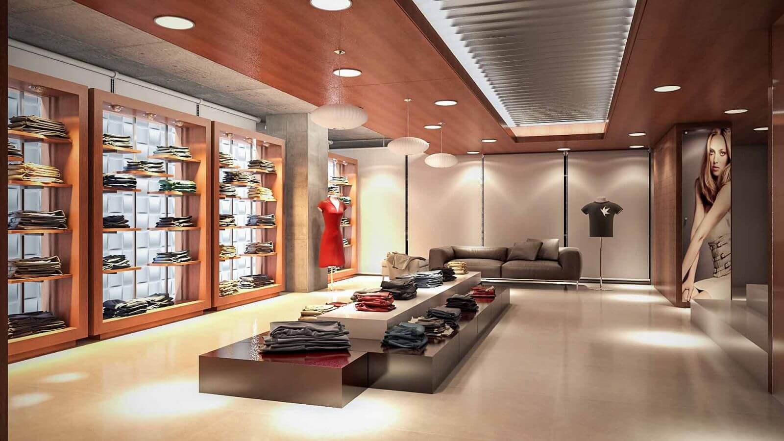 Thi công nội thất cửa hàng trọn gói đem lại rất nhiều lợi ích tuyệt vời