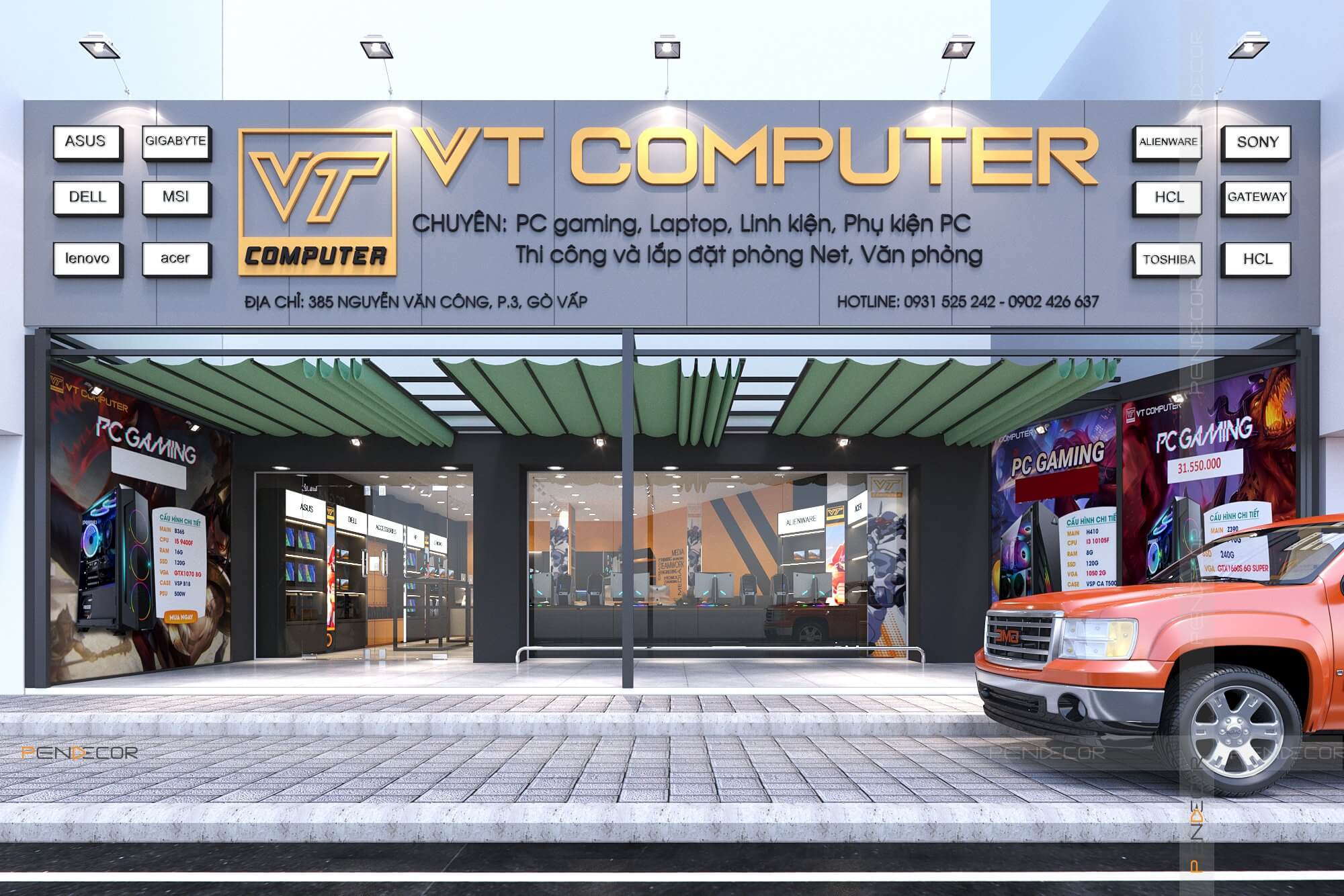 Thiết Kế Shop Máy Tính VT Computer