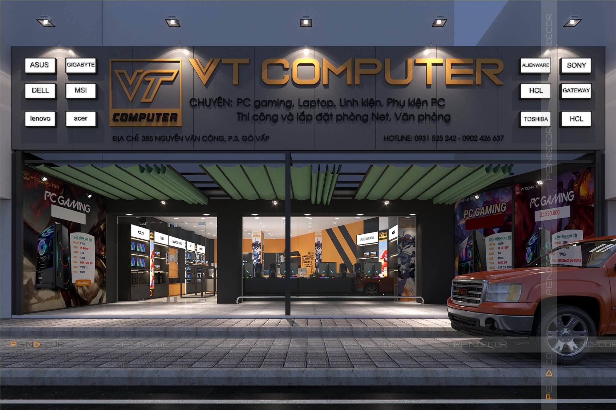 Thiết Kế Shop Máy Tính VT Computer
