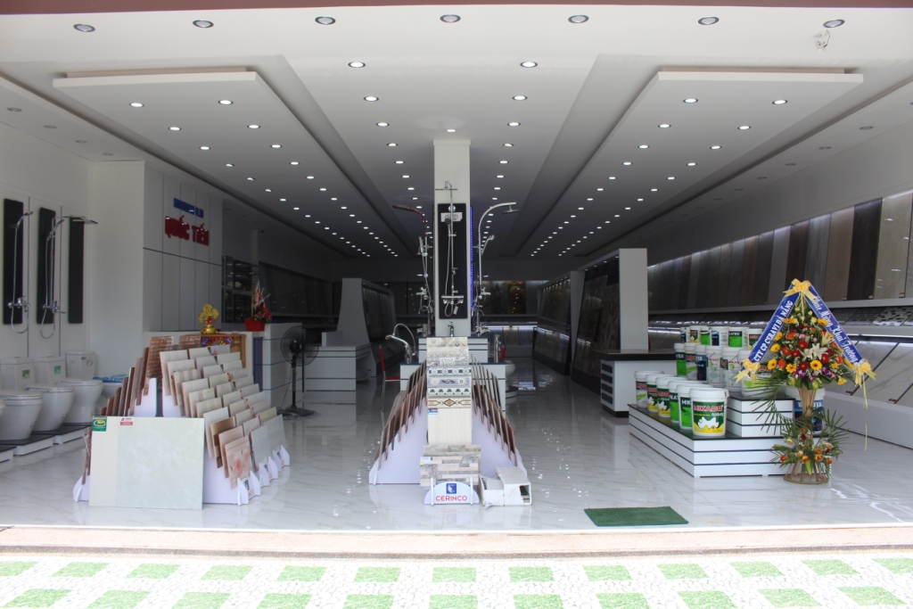 Cửa hàng vật liệu xây dựng thiết kế chỉn chu khẳng định giá trị thương hiệu và chất lượng sản phẩm