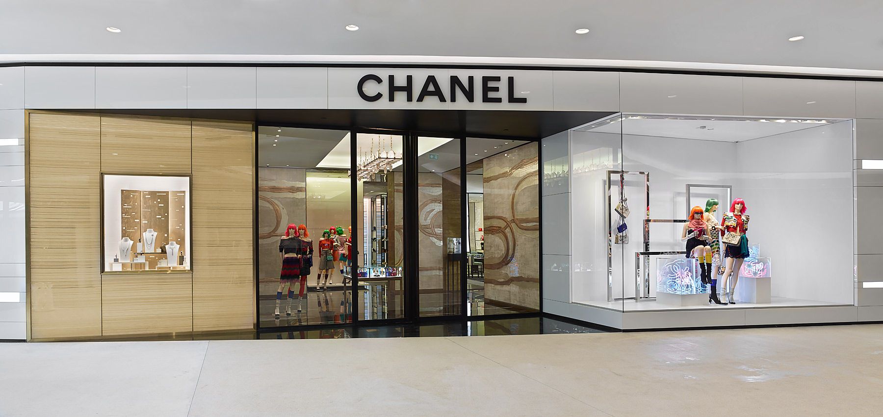 Thiết kế mặt tiền shop thời trang phong cách hiện đại