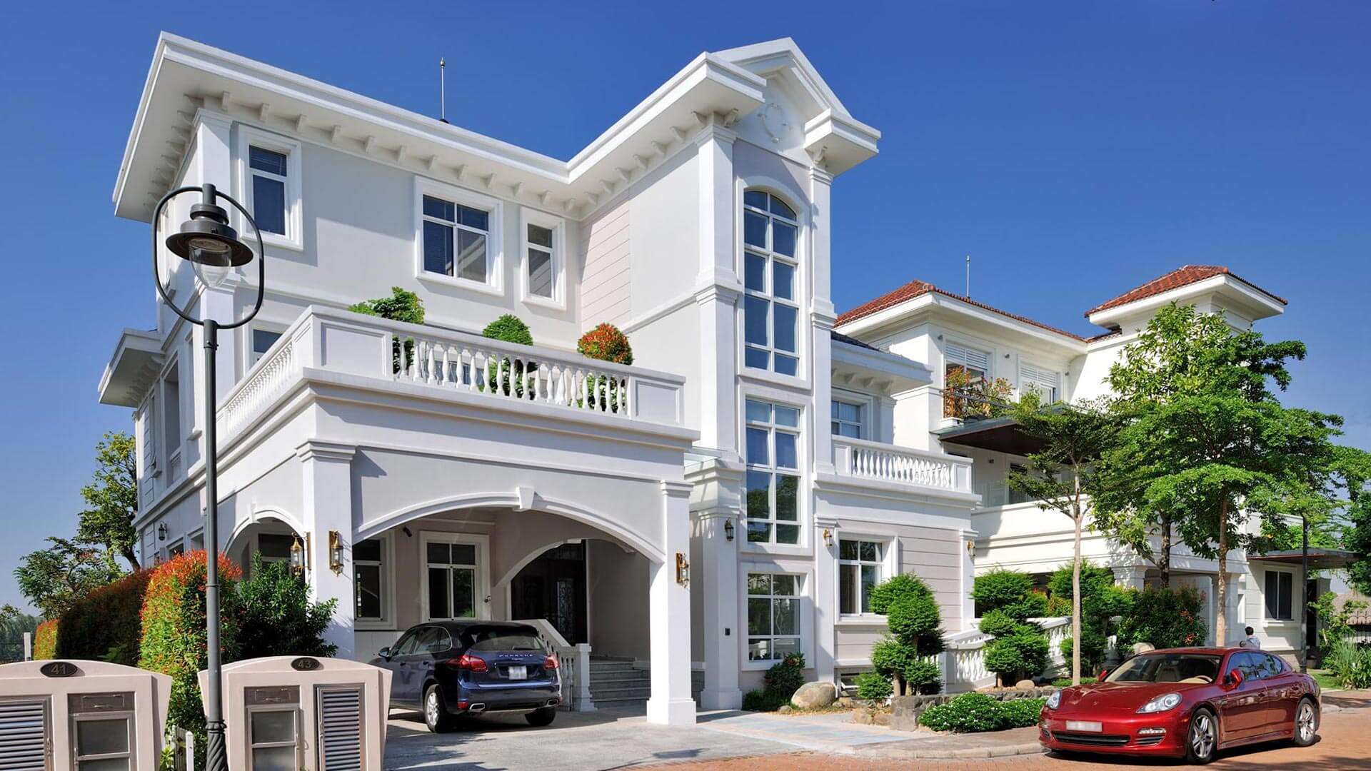 Thiết kế mặt tiền biệt thự Tân cổ điển