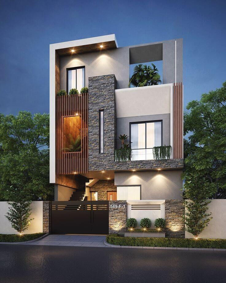 Tiêu chuẩn đánh giá thiết kế biệt thự mặt tiền 8m?