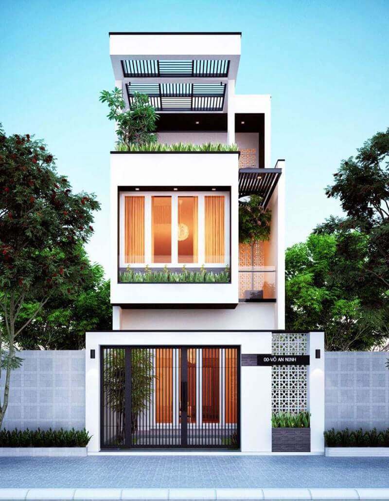 09+ mẫu mặt tiền nhà 2 tầng 1 tum không thể rời mắt, HOT nhất 2023