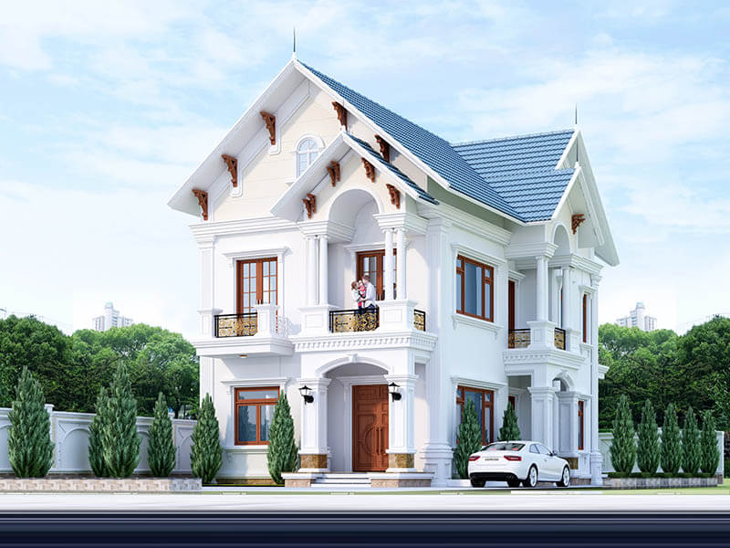 Tổng quan về nhà 2 tầng mái Thái