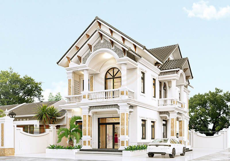 Đặc điểm mặt tiền nhà 2 tầng mái Thái