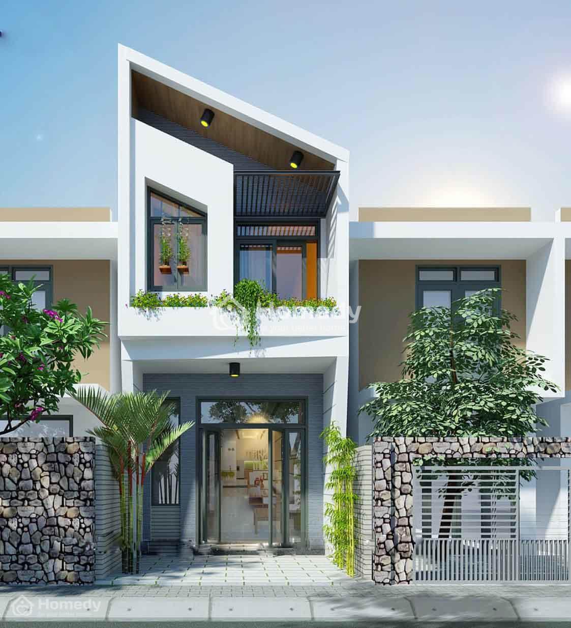 lưu ý phong thủy thiết kế mặt tiền nhà 2 tầng