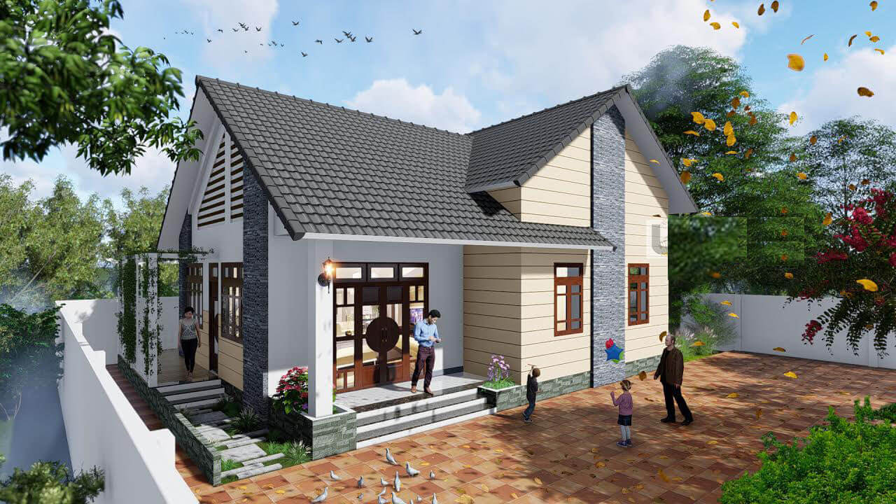 21+ mẫu nhà cấp 4 2 mặt tiền đẹp không thể rời mắt