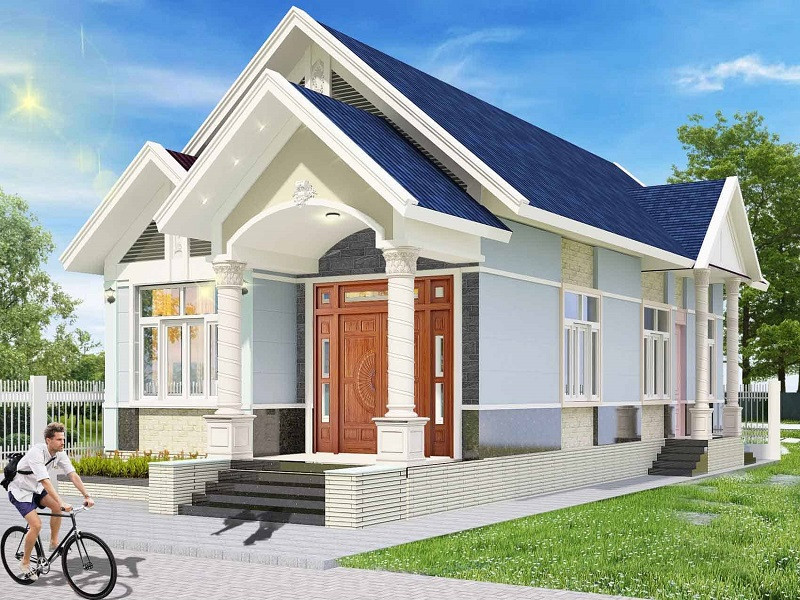 09+ mẫu mặt tiền nhà cấp 4 mái thái 2 mặt tiền ấn tượng dành cho bạn