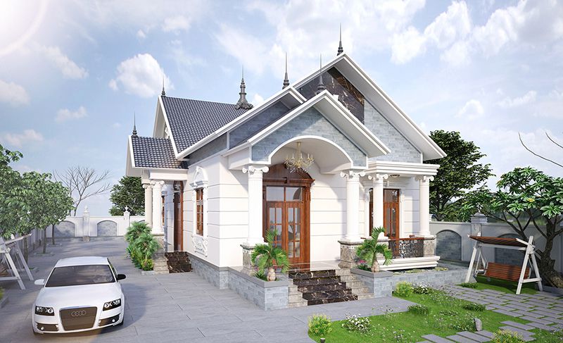 09+ mẫu mặt tiền nhà cấp 4 mái thái 2 mặt tiền ấn tượng dành cho bạn
