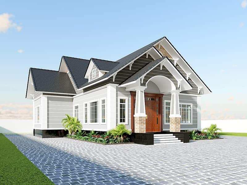 09+ mẫu mặt tiền nhà cấp 4 mái thái 2 mặt tiền ấn tượng dành cho bạn