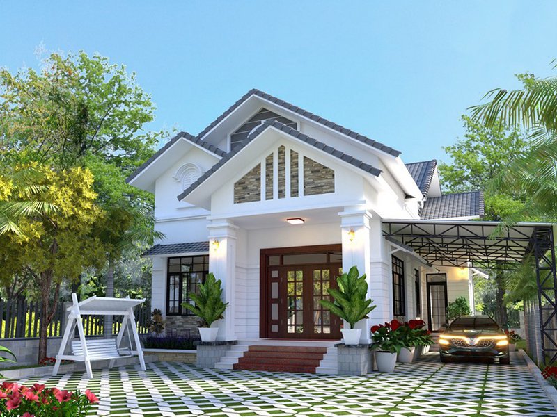 09+ mẫu mặt tiền nhà cấp 4 mái thái 2 mặt tiền ấn tượng dành cho bạn