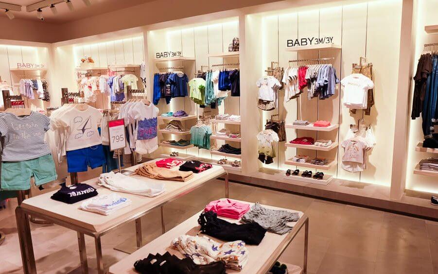 nội thất shop quần áo trẻ em Pendecor