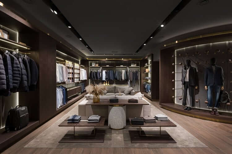 thiết kế shop đồ nam pendecor
