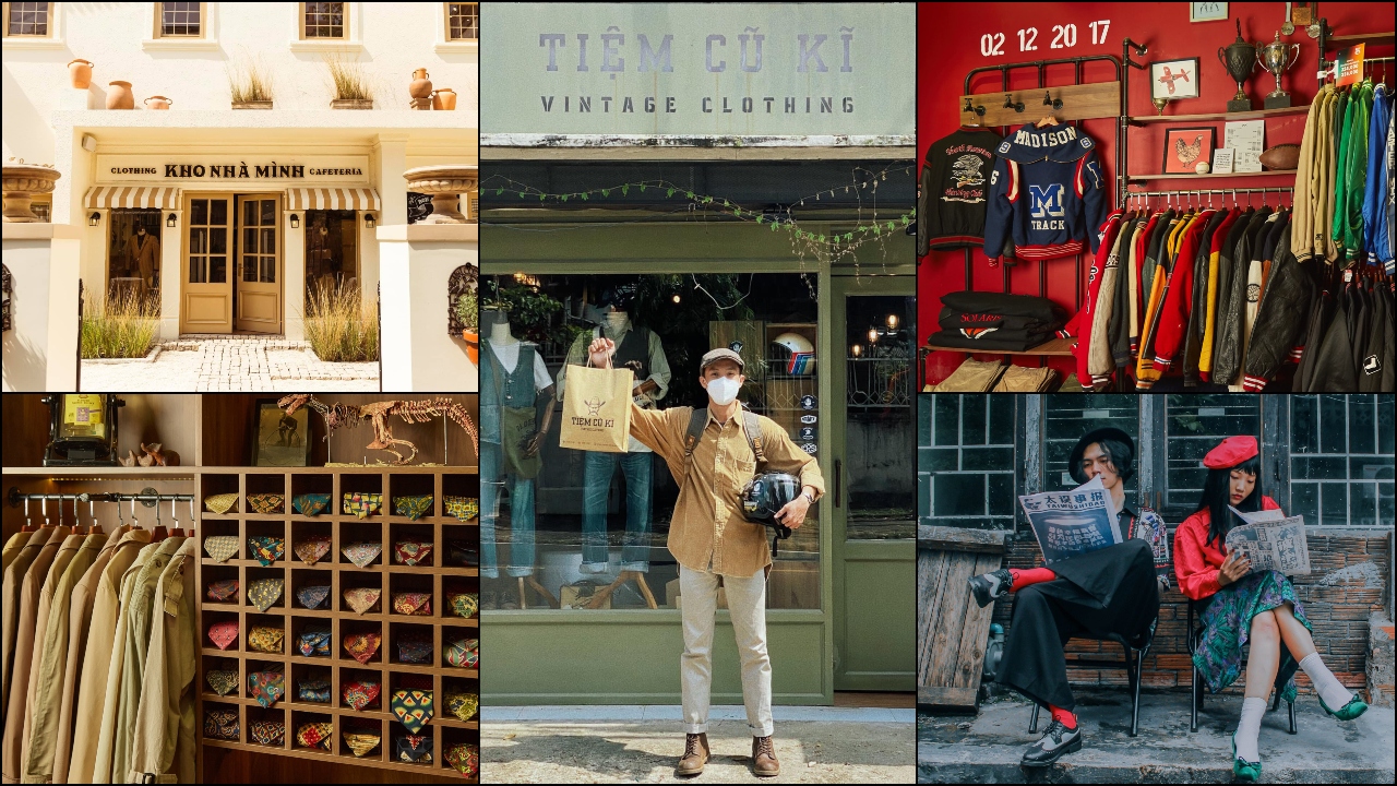 trang trí cửa hàng quần áo theo phong cách vintage - 16