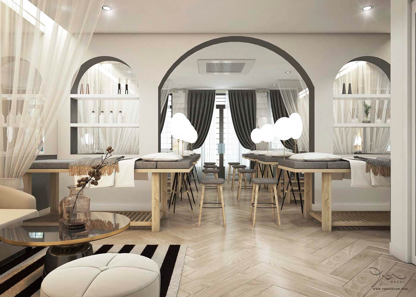 mẫu thiết kế spa 30m2 - 12