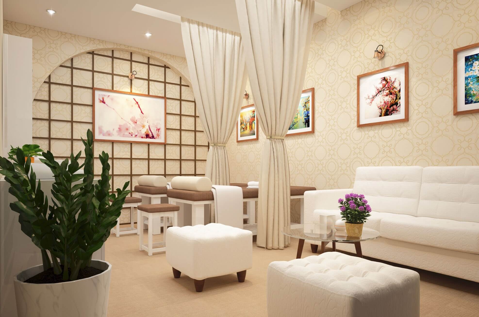 mẫu thiết kế spa 30m2 - 14