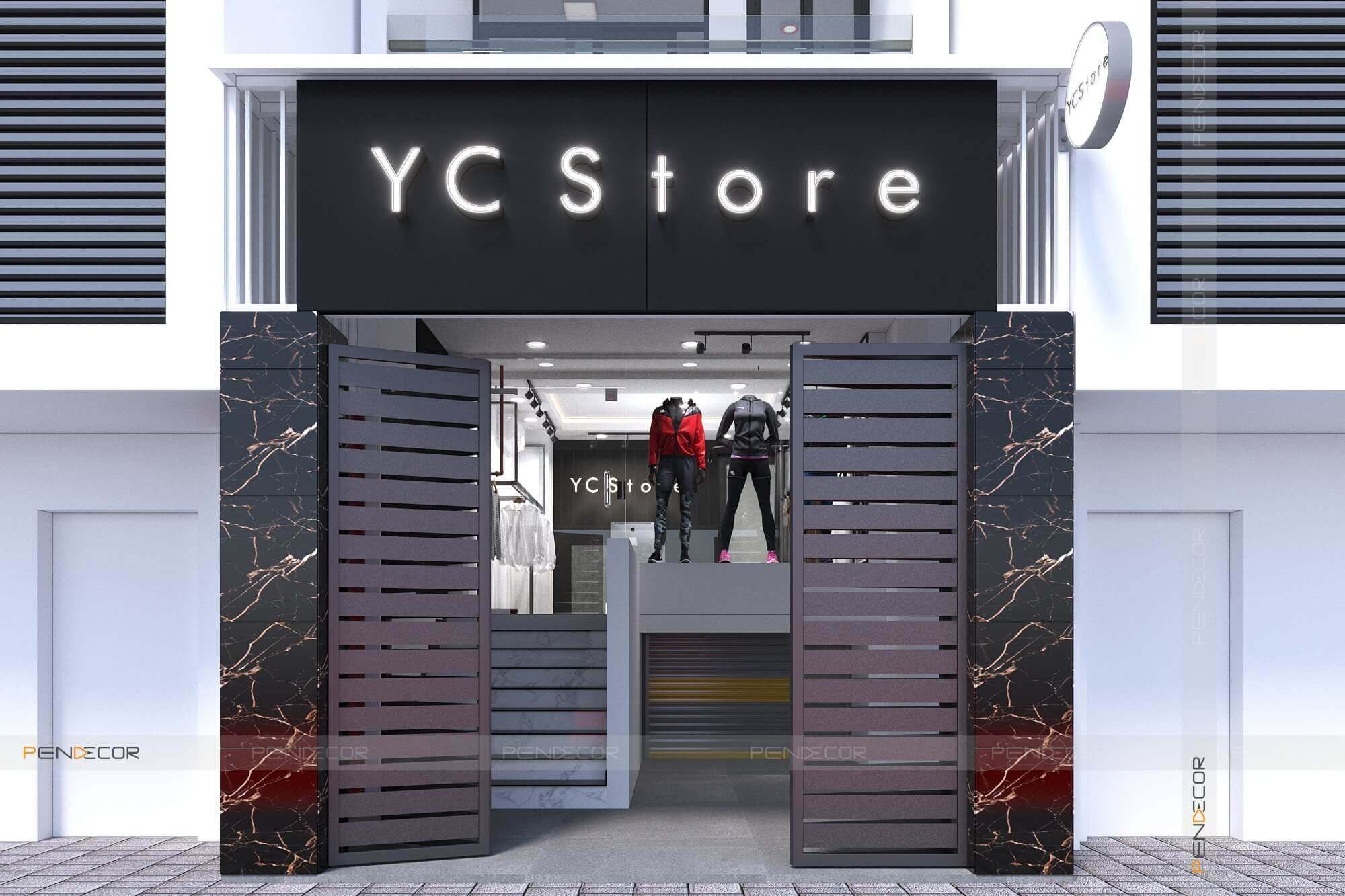 thiết kế shop giày dép trẻ em Pendecor