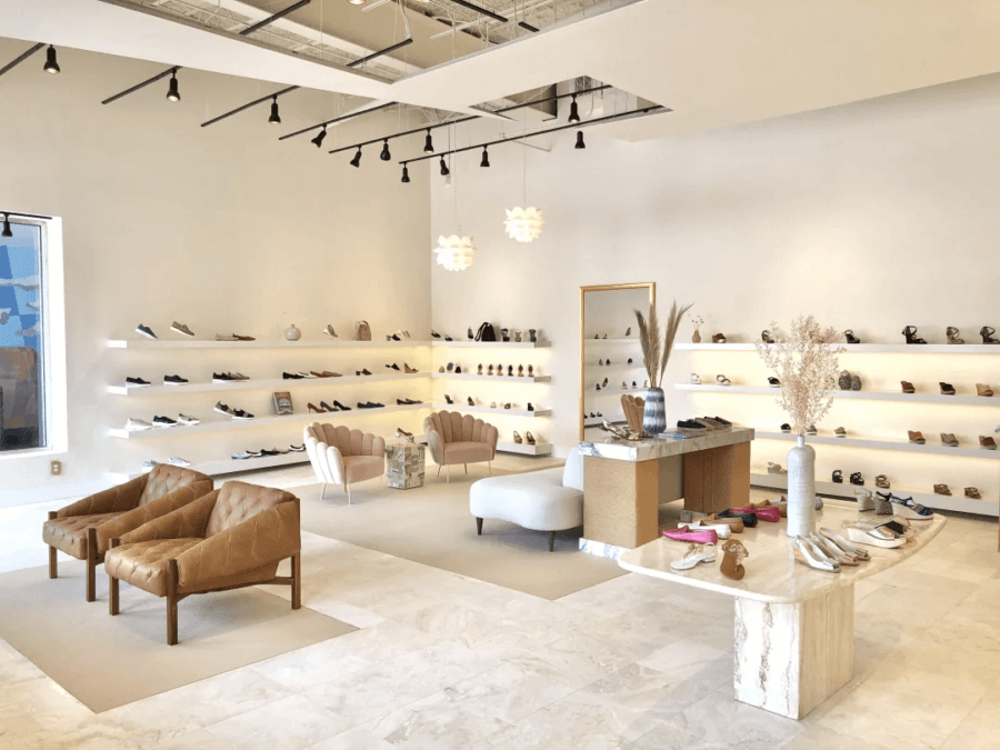 thiết kế shop giày dép đẹp Pendecor