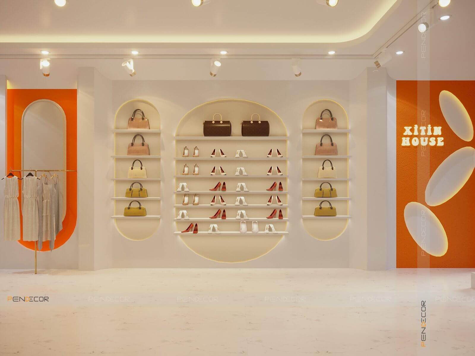 nội thất shop giày Pendecor