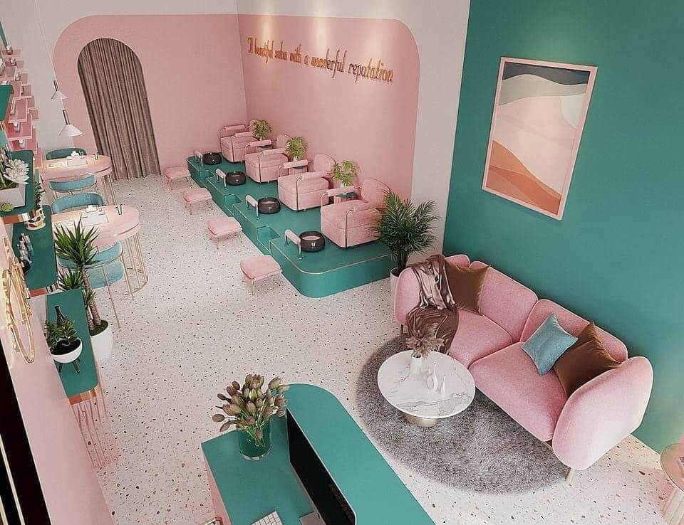 mẫu tiệm nail nhỏ Pendecor