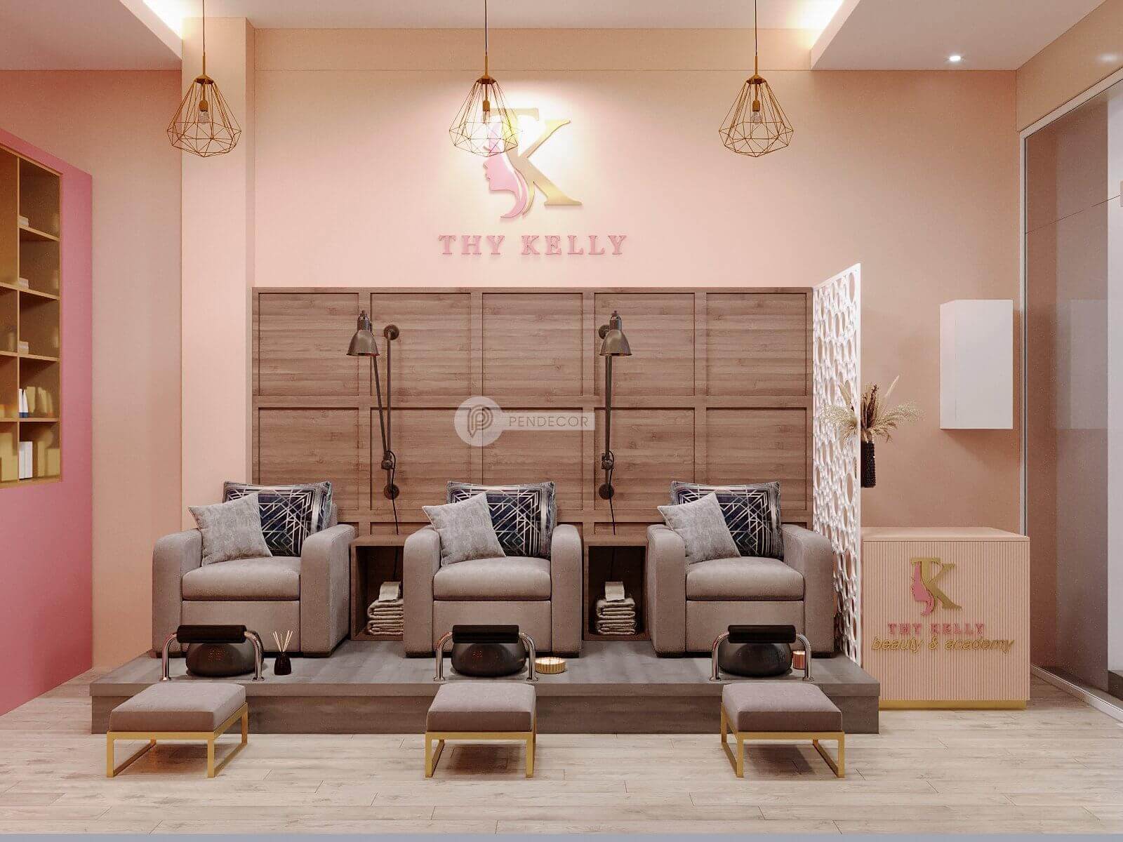 tiệm nail nhỏ đẹp Pendecor