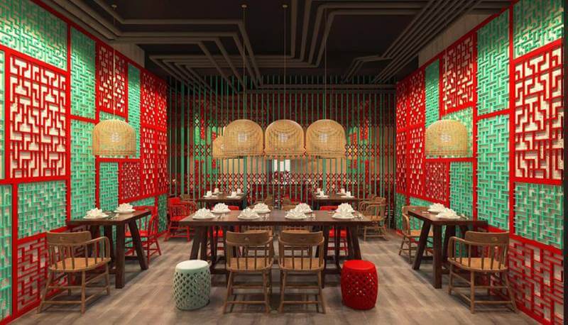 mẫu thiết kế nhà hàng ăn uống bình dân Pendecor