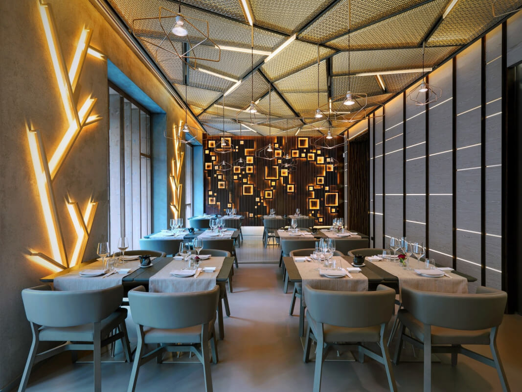 phong cách thiết kế nhà hàng Pendecor
