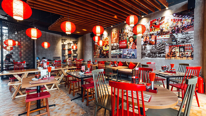 mẫu thiết kế nhà hàng đẹp Pendecor