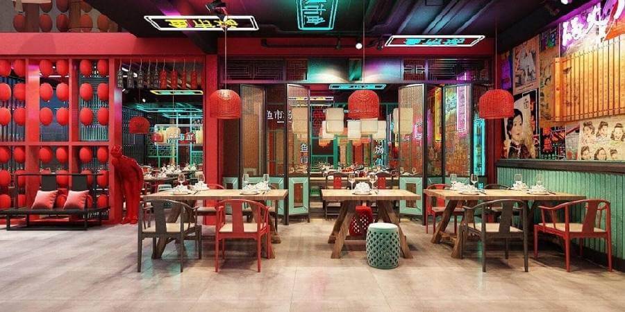 phong cách thiết kế nhà hàng Pendecor