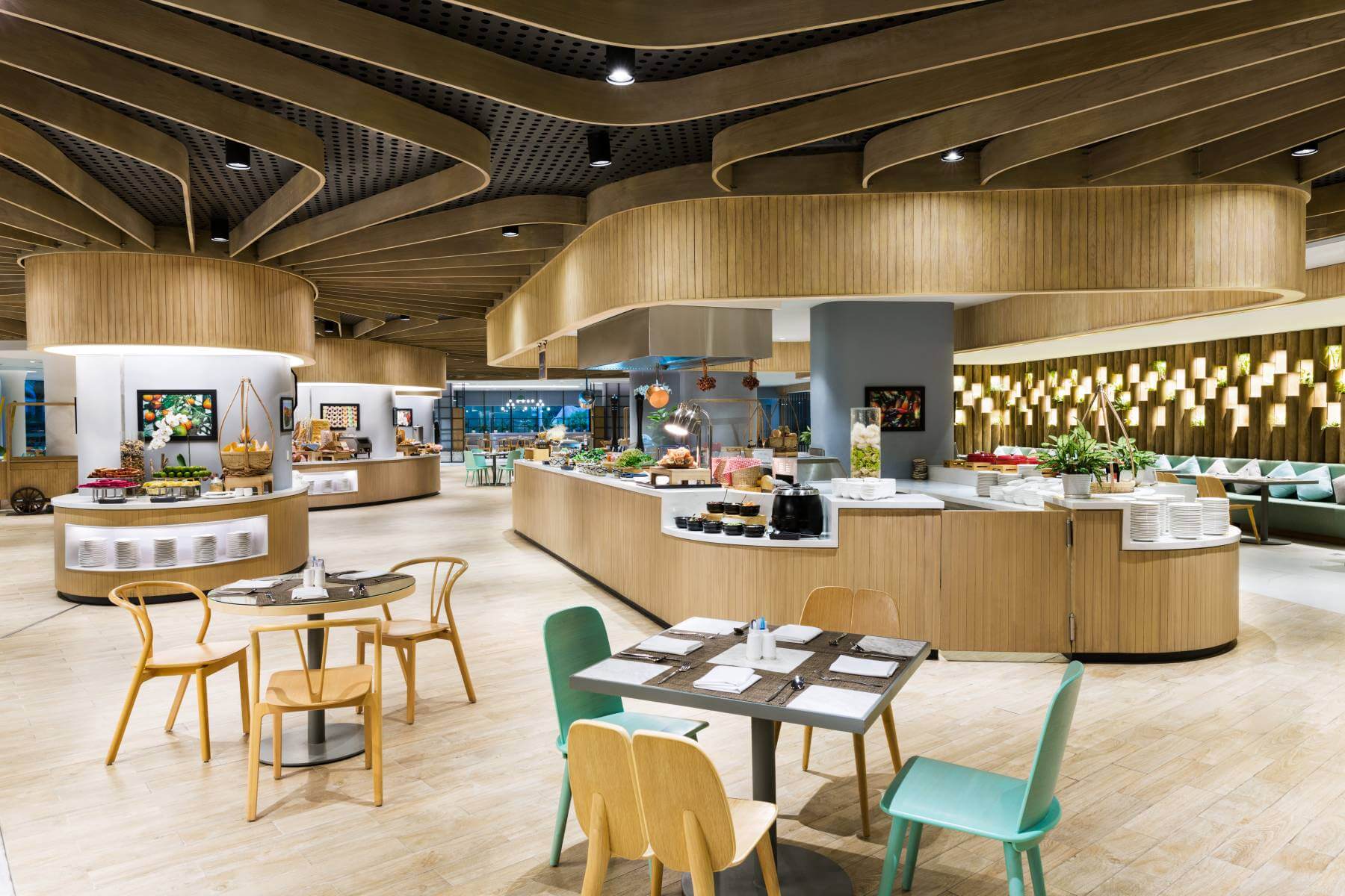 tiêu chuẩn thiết kế nhà hàng buffet Pendecor