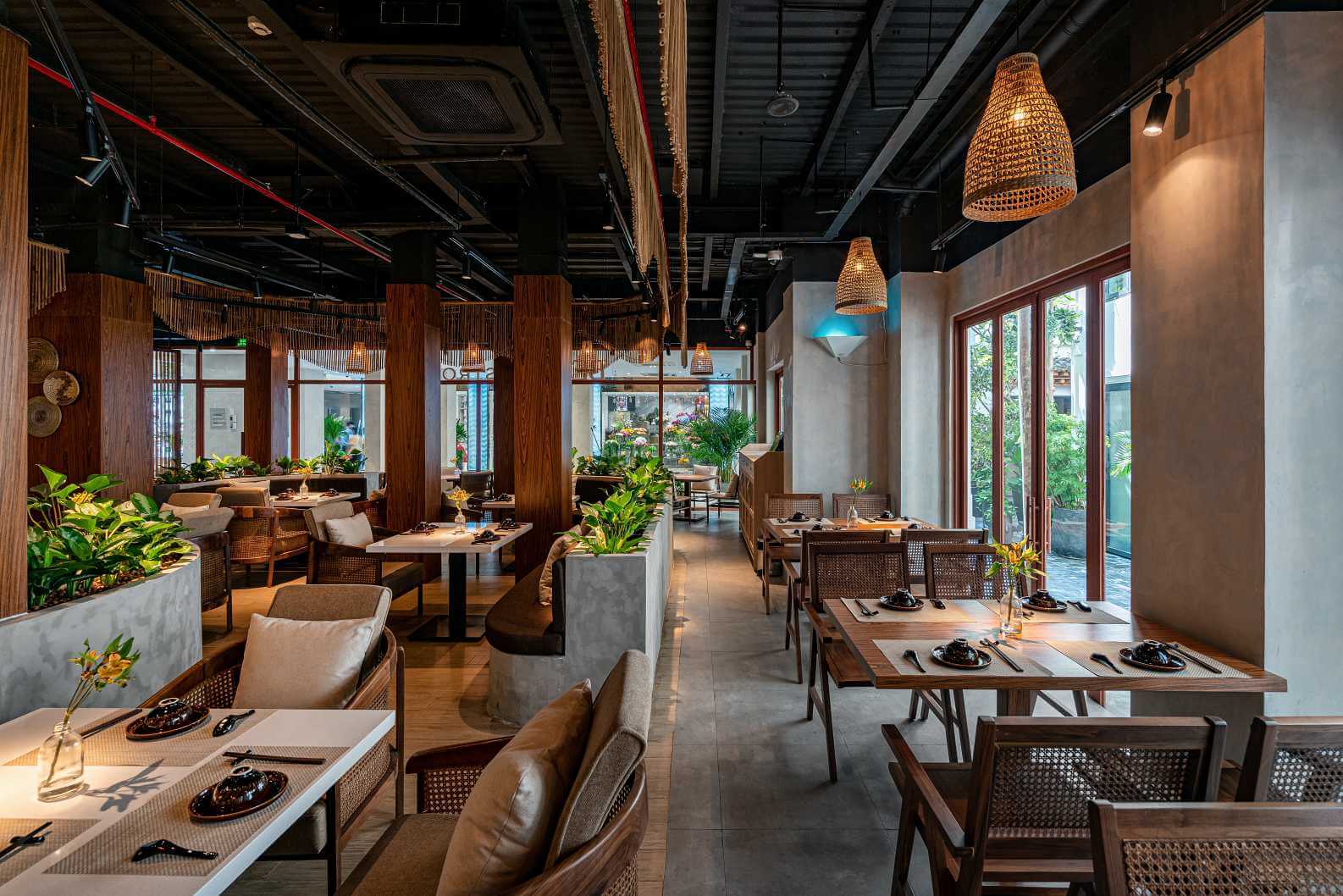 nội thất nhà hàng Pendecor