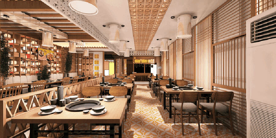 thiết kế quán lẩu