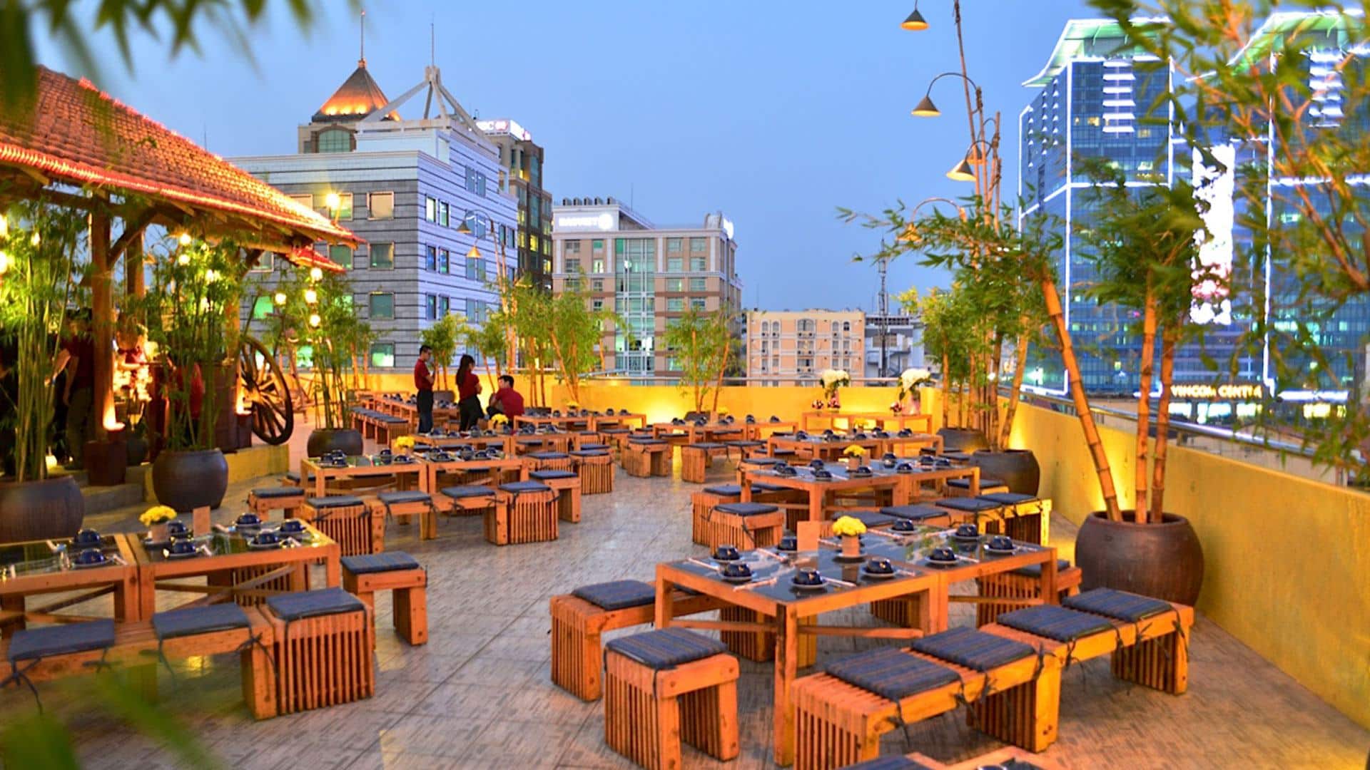 thiết kế quán ăn vặt ngoài trời Pendecor