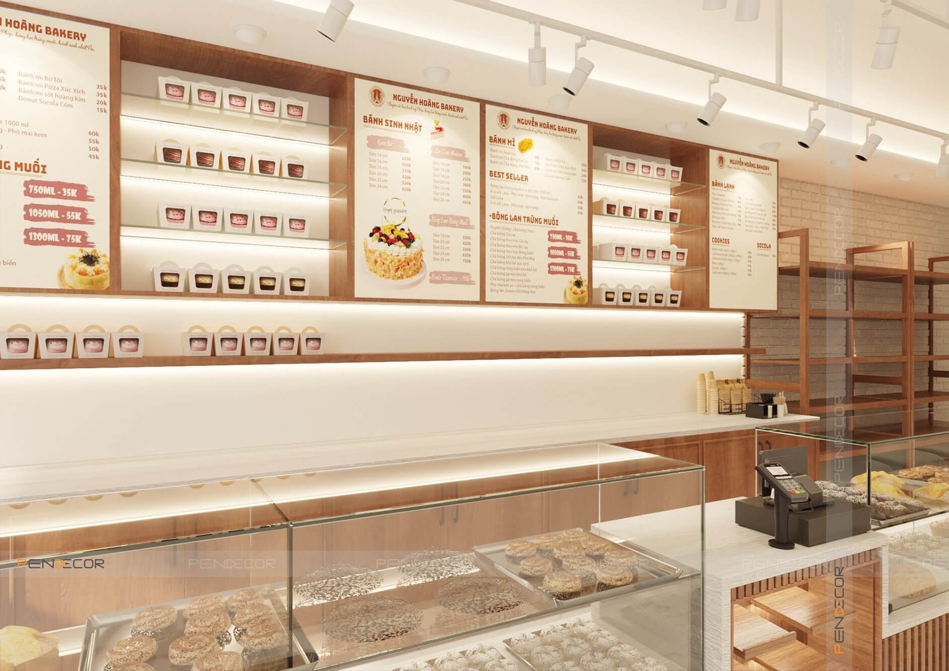 Thiết Kế Tiệm Bánh Nguyễn Hoàng Bakery