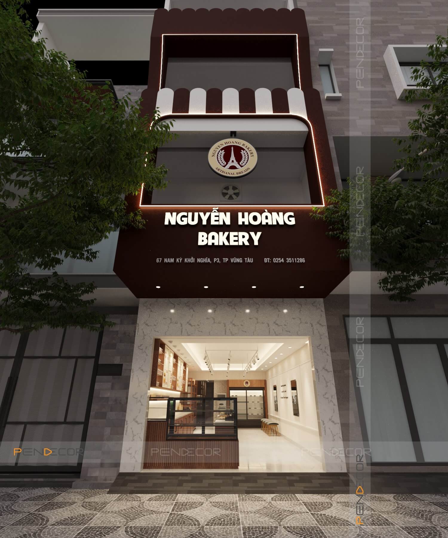 Thiết Kế Tiệm Bánh Nguyễn Hoàng Bakery