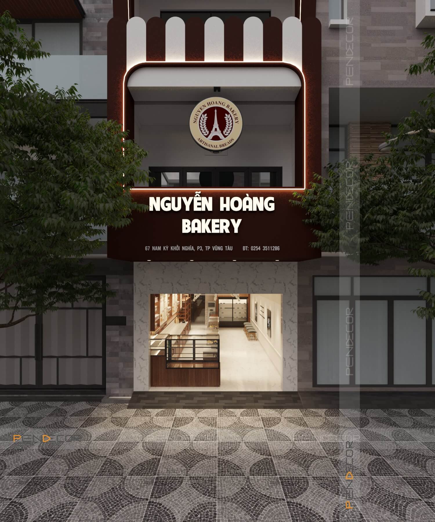 Thiết Kế Tiệm Bánh Nguyễn Hoàng Bakery