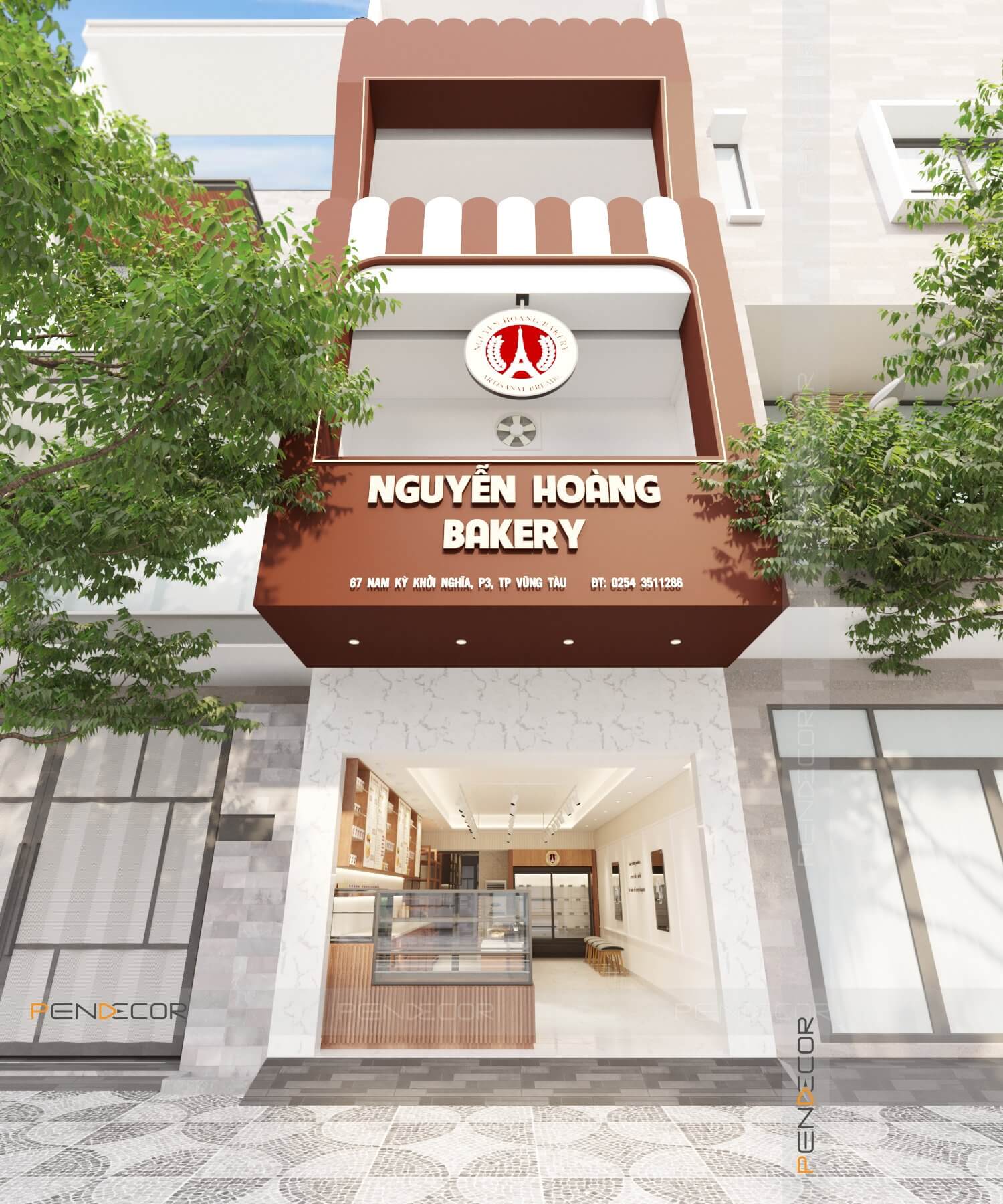 Thiết Kế Tiệm Bánh Nguyễn Hoàng Bakery