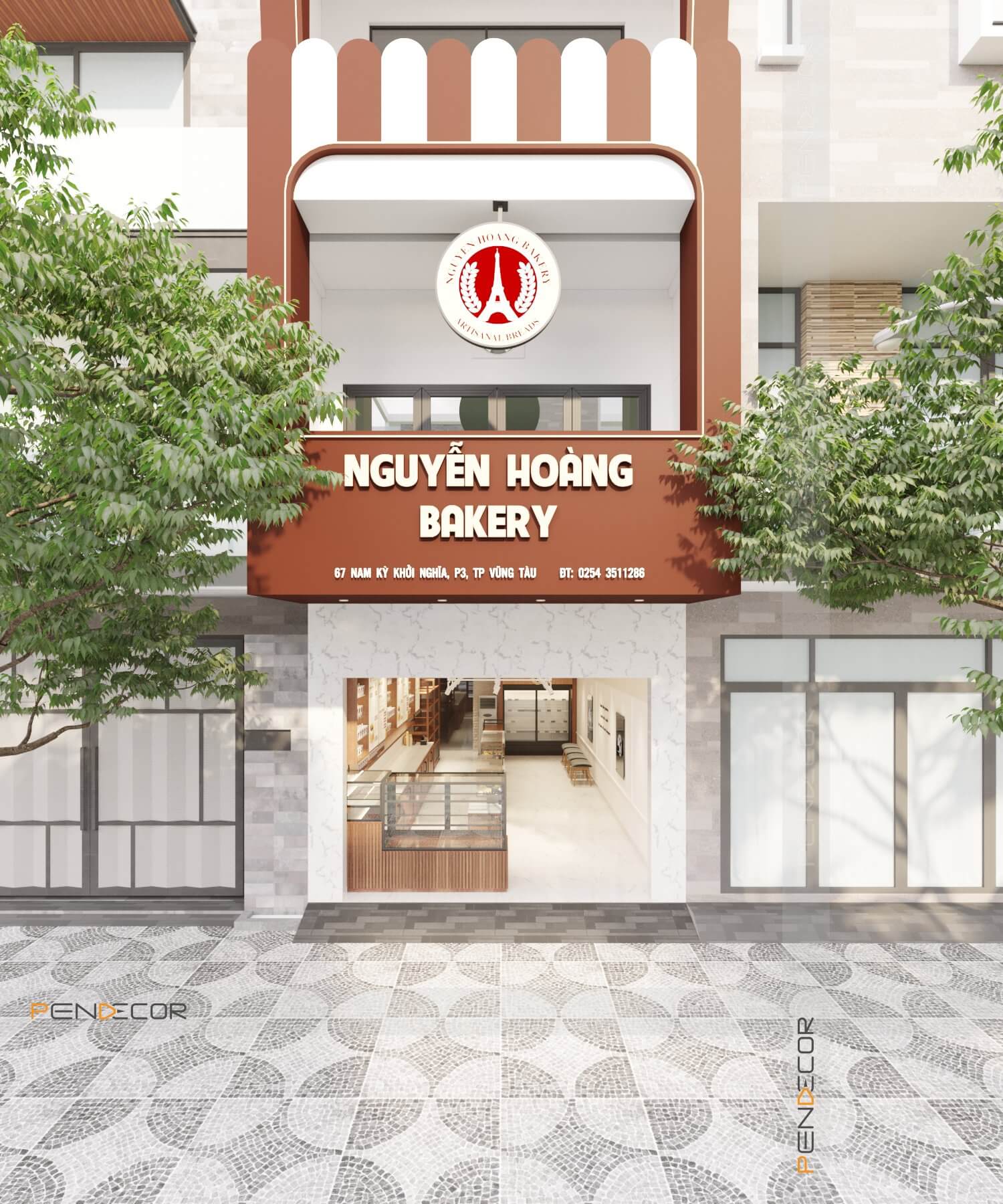 Thiết Kế Tiệm Bánh Nguyễn Hoàng Bakery