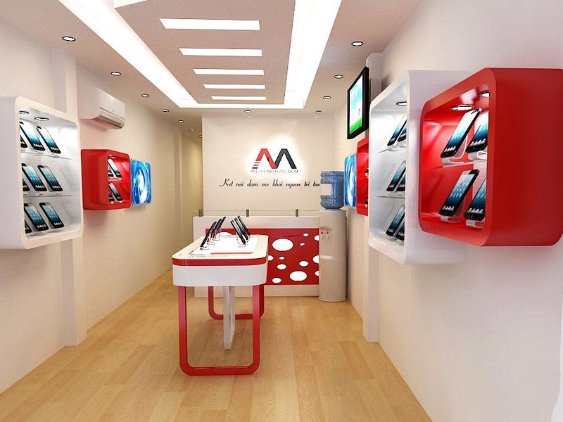 thiết kế showroom máy tính Pendecor